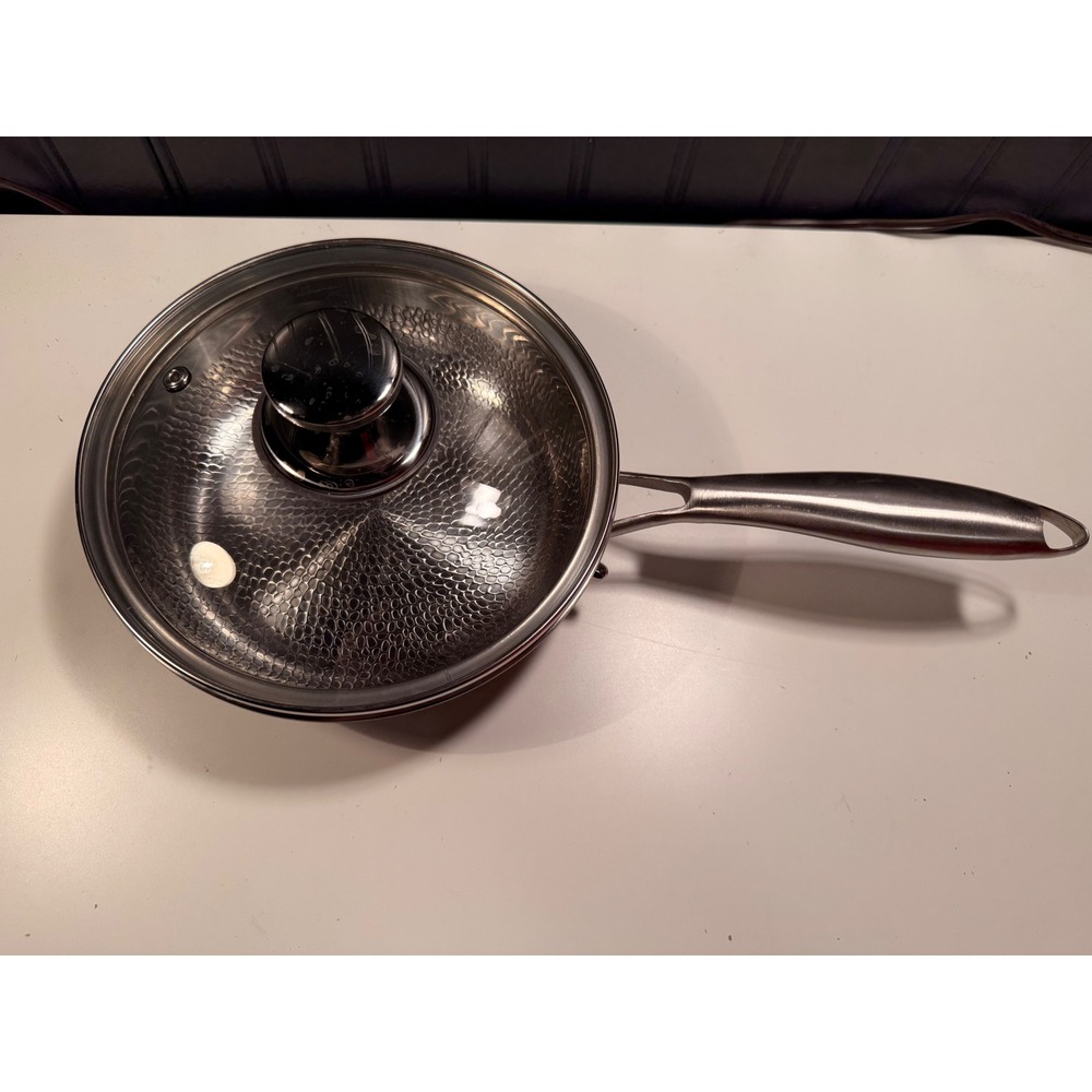 Okura Cookware Japanese Style Titanium Collection 8 Inch Saucepan with Lid